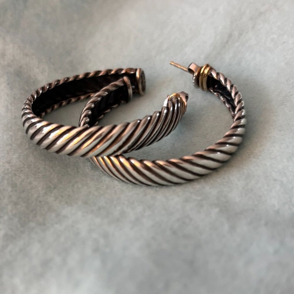 David Yurman hoop earrings